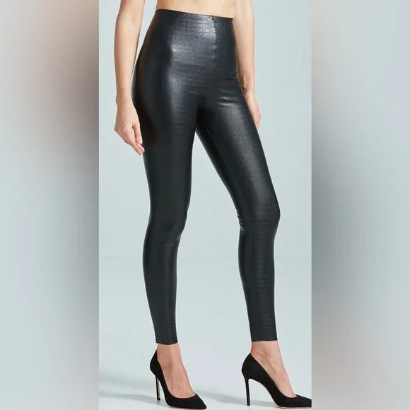 Faux Leather Animal Legging M - Picture 3 of 7